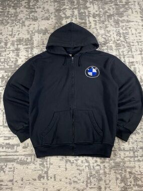 Y2k B&M Embroidered Zip-Up Hoodie